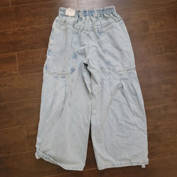 Free People La Vida Pull On Jeans Womens S Low Rise Slouchy Y2K Boho Relaxed 90s - Picture 3 of 9
